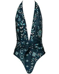 Agua Bendita - Salm Relicario Printed One-piece Swimsuit - Lyst