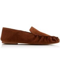 Flattered - Bonbon Suede Loafers - Lyst