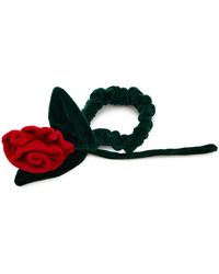 Pardo Hats - Exclusive Riviera Rocío Cotton Velvet Scrunchie - Lyst