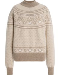 KHAITE - Guy Fair Isle Cashmere Sweater - Lyst