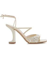 IZIE - Arno Embellished Satin Sandals - Lyst