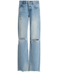 Moussy - Odessa Rigid Low-Rise Straight-Leg Jeans - Lyst