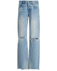 Moussy - Odessa Rigid Low-Rise Straight-Leg Jeans - Lyst