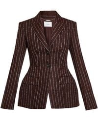Erdem - Striped Wool-Blend Blazer - Lyst