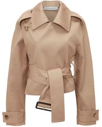 JW Anderson - Cropped Cotton Trench Jacket - Lyst
