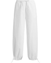 TOTEME - Tie-Detailed Organic Cotton Pants - Lyst