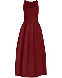 Philosophy Di Lorenzo Serafini - Pleated Crepe Midi Dress - Lyst