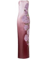 La Fuori - Rose Armour Column Dress - Lyst
