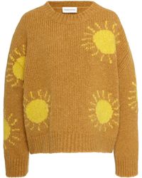 Mansur Gavriel Intarsia-knit Wool-blend Jumper - Yellow