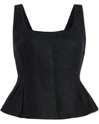 Posse - Rosalie Linen Top - Lyst