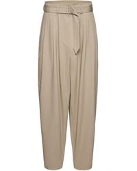 Magda Butrym - Hir-Rise Wide-Leg Wool-Blend Pants - Lyst