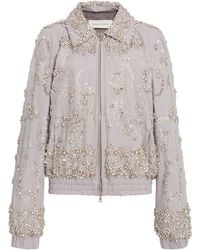 Dries Van Noten - Vinnia Embroidered Cotton-Poplin Jacket - Lyst