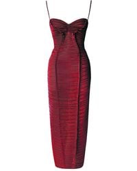 ivory and burgundy dress Violette Tulle Sheath main image 0