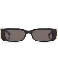 Balenciaga Dynasty Square-frame Acetate Sunglasses - Black
