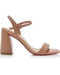 Christian Louboutin - Miss Jane 85Mm Leather Sandals - Lyst