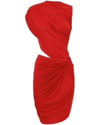Alex Perry - Sleeveless Ruched Twist Mini Dress - Lyst