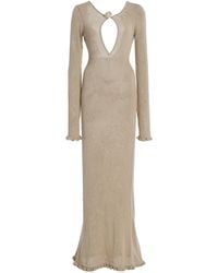 Mirror Palais - Open-Knit Cotton Maxi Dress - Lyst