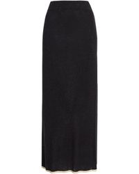 Third Form - Bound Linen-Blend Knit Midi Skirt - Lyst