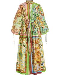ALÉMAIS - Dreamer Printed Cotton Coverup Dress - Lyst