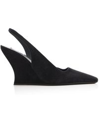Alaïa - Wave Suede Slingback Pumps - Lyst