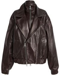 Brandon Maxwell - The Emmett Leather Motorcycle Jacket - Lyst