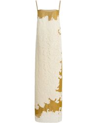 KHAITE - Nevis Lace Midi Dress - Lyst