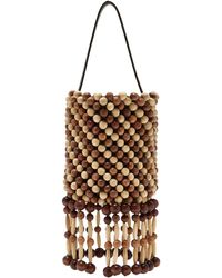 Rabanne - Beaded Wood Shoulder Bag - Lyst
