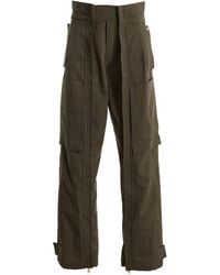 DARKPARK - Adriana Wool-Blend Cargo Straight-Leg Pants - Lyst