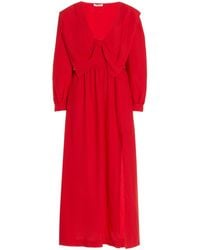 Miu Miu - Satin Sable Dress - Lyst