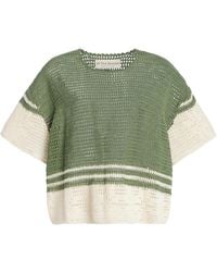 All That Remains - Exclusive Willow Lace-detailed Crocheted-cotton Top - Lyst