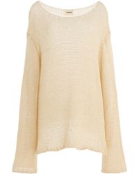 KHAITE - Davet Silk-blend Knit Top - Lyst