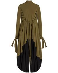 Proenza Schouler Twist-back Stretch-crepe Maxi Dress in Black