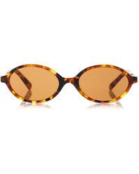 Miu Miu - Regard Oval-frame Acetate Sunglasses - Lyst