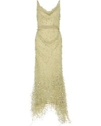 Rachel Gilbert - Anika Embellished Georgette Midi Dress - Lyst