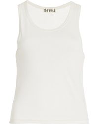ÉTERNE - Fitted Cotton-modal Jersey Tank Top - Lyst
