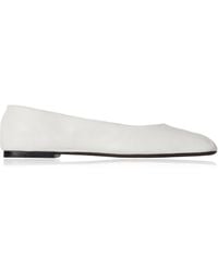 The Row - Leather Square Ballet Flats - Lyst