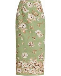 Cara Cara - Exclusive Sienna Floral Linen Maxi Skirt - Lyst