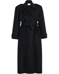 Frankie Shop - Nikola Padded Wool-Cashmere Trench Coat - Lyst