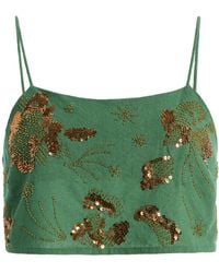 All That Remains - Exclusive Sequined Cotton Top - Lyst