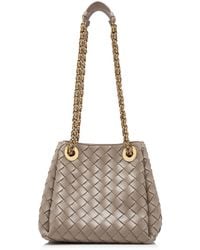 Bottega Veneta - Small Parachute Intrecciato Leather Chain Bag - Lyst