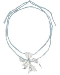 WOLF CIRCUS - Flower Silver-plated, Silk Necklace - Lyst
