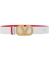 Valentino Leather Buckle With Iconic Buckle in Pink - Lyst