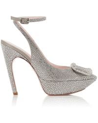 Roger Vivier - Choc Buckle Embellished Pumps - Lyst