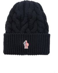 3 MONCLER GRENOBLE - Cable Knit Beanie - Lyst
