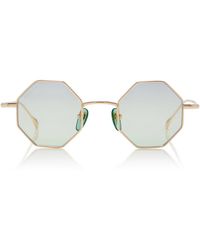 Gucci - Octagon-Frame Metal Sunglasses - Lyst