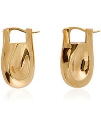 KHAITE - Keefe 18K-Plated Brass Earrings - Lyst
