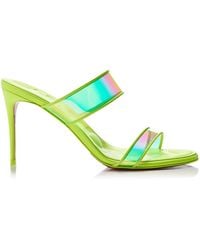Christian Louboutin - Just Loubi 85Mm Pvc; Patent Leather Sandals - Lyst