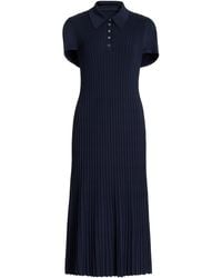 Brandon Maxwell - The Joyce Pleated Knit Midi Dress - Lyst