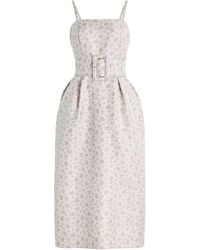 Rosie Assoulin - Artichoke Belted Jacquard Dress - Lyst