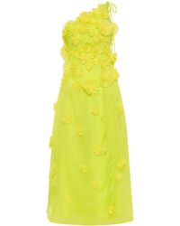 Rachel Gilbert - Whitley Embellished Silk Midi Dress - Lyst